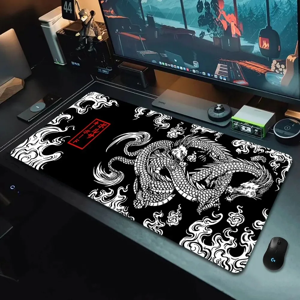 Gaming Keyboard Nearby - 일본 드래곤 게이밍 마우스패드, 고속 이동을