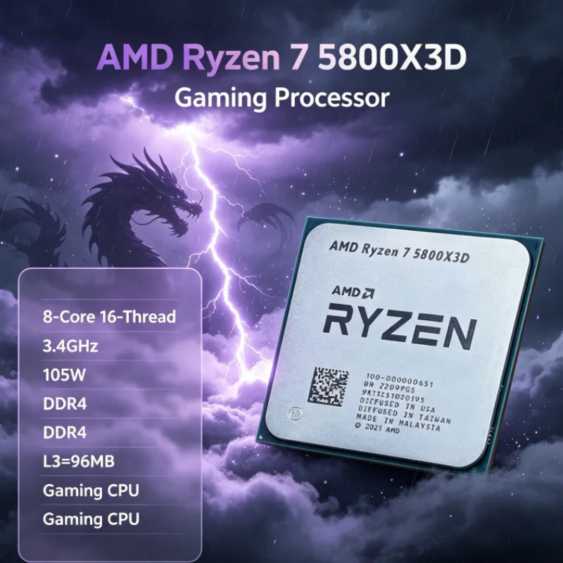 Amd Cpu Ryzen 7 - AMD R7 5800X3D 96MB CPU 프로세서