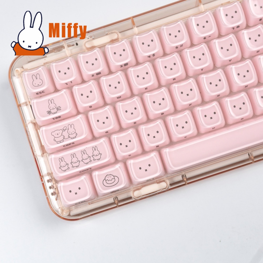 Kawaii Miffy Keycaps 귀여운 토끼 키  - Gaming Keyboard Nearby 리뷰 및 가격