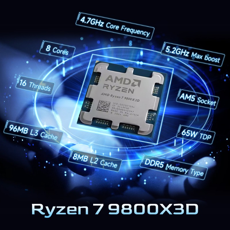AMD 라이젠 7 9800X3D 콘텐츠 제작 및 게이밍 - Amd Cpu Ryzen 7 리뷰 및 가격