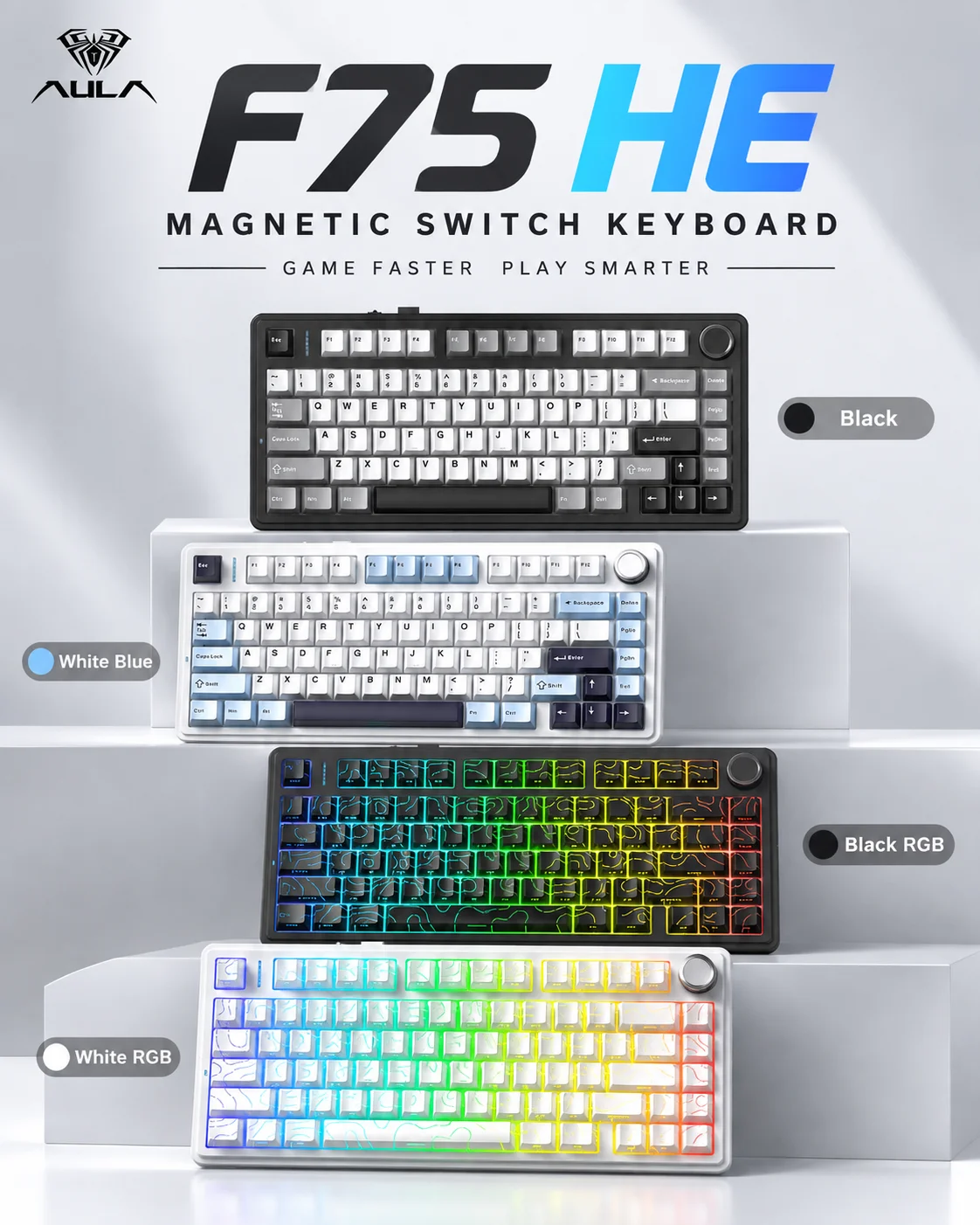 AULA F75 HE 마그네틱 키보드, 75% 크기의  - Gaming Keyboard No Rgb 리뷰 및 가격